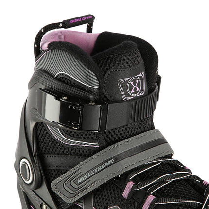 Inlineskates, Schwarz-Lila, Größe 43
