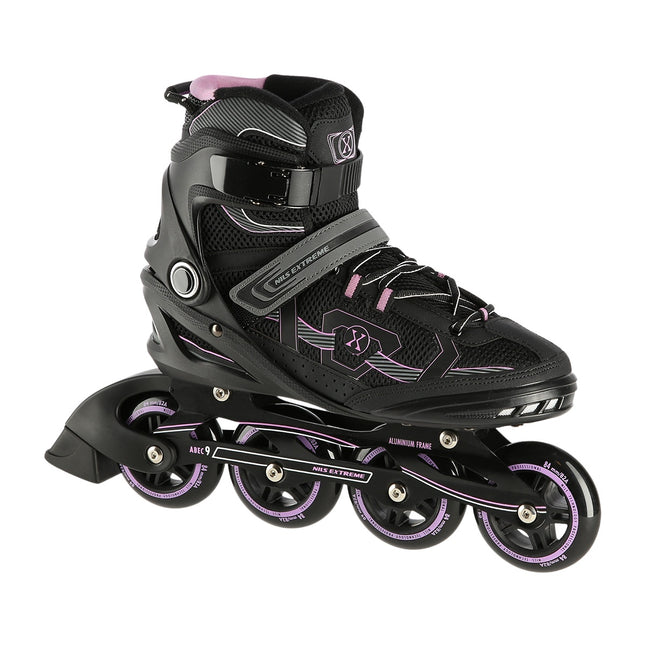 Inlineskates, Schwarz-Lila, Größe 45