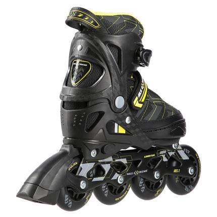 Patins à roues alignées, noir/jaune, taille L (39-42)