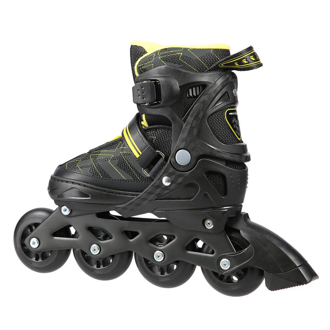 Inlineskates, Schwarz/Gelb, Größe M (35-38)