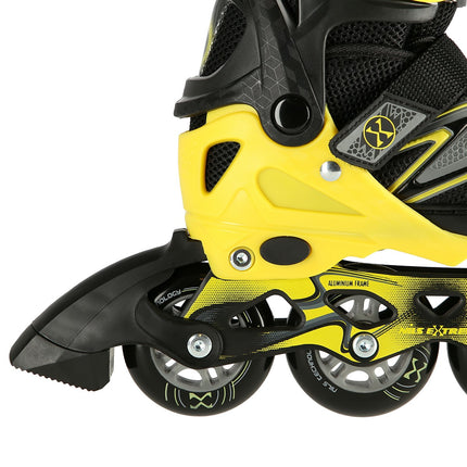 Patins à roues alignées, noir-jaune, taille S (31-34)