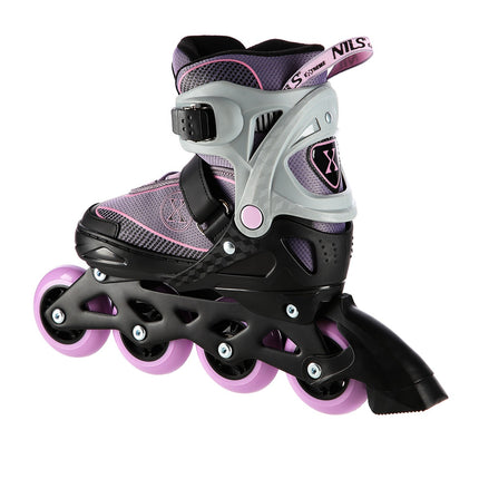 Patins à roues alignées, gris-violet, taille L (39-42)