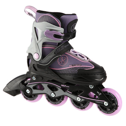 Patins à roues alignées, gris-violet, taille M (35-38)