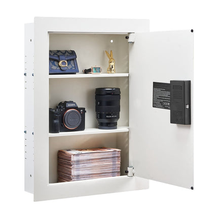 In-Wall Safe, 22-Inch 3-Shelf, Password Key Access
