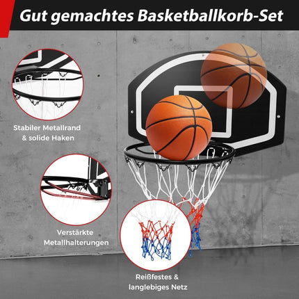 Indoor-Basketballkorb – 72x45,5 cm bruchsicheres Backboard