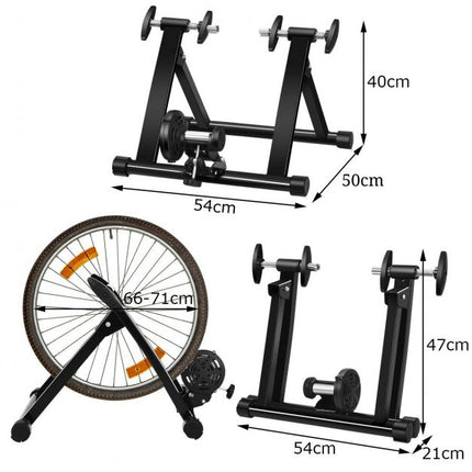 Support d'entraînement pour vélo d'intérieur, résistance magnétique à 8 niveaux, pliable