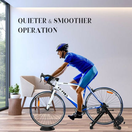 Support d'entraînement pour vélo d'intérieur, résistance magnétique à 8 niveaux, pliable