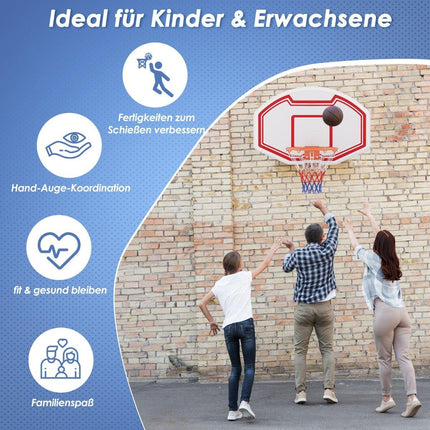 Mini-Basketballkorb für drinnen – 45cm Ring, langlebiges Brett
