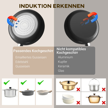 Plaque de cuisson à induction 1 plaque, plaque à induction portable avec 10 niveaux de puissance et niveaux de température, 2000 W, minuterie, sécurité enfant, noir