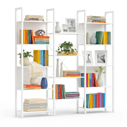 Bibliothèque industrielle, étagères de rangement à 14 niveaux