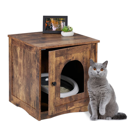 Industrieller Katzenschrank mit Platz für Katzentoilette