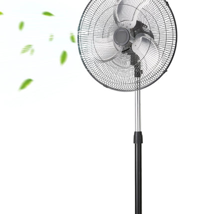 Industrial Pedestal Fan, 20-Inch, 90 Oscillating, 3-Speed