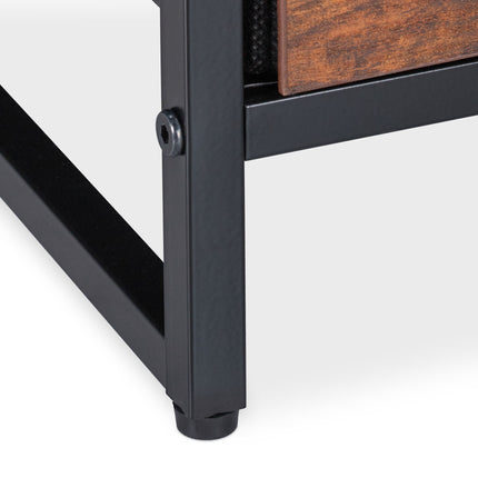 Table de chevet industrielle avec tiroir