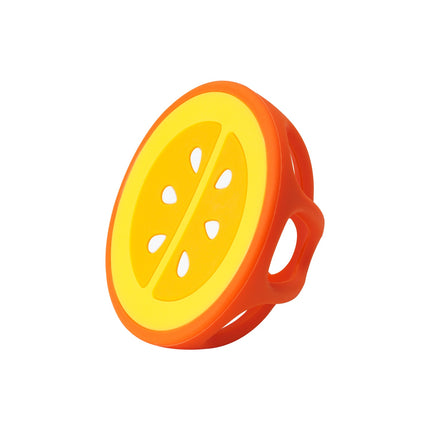 Infantino Beruhigender Silikon-Beißring, Orange