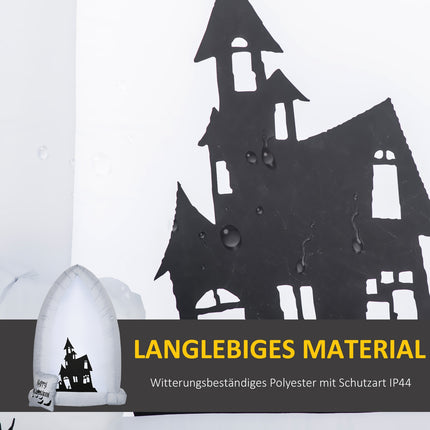 Aufblasbarer 210 cm Halloween Grabstein mit LED-Licht
