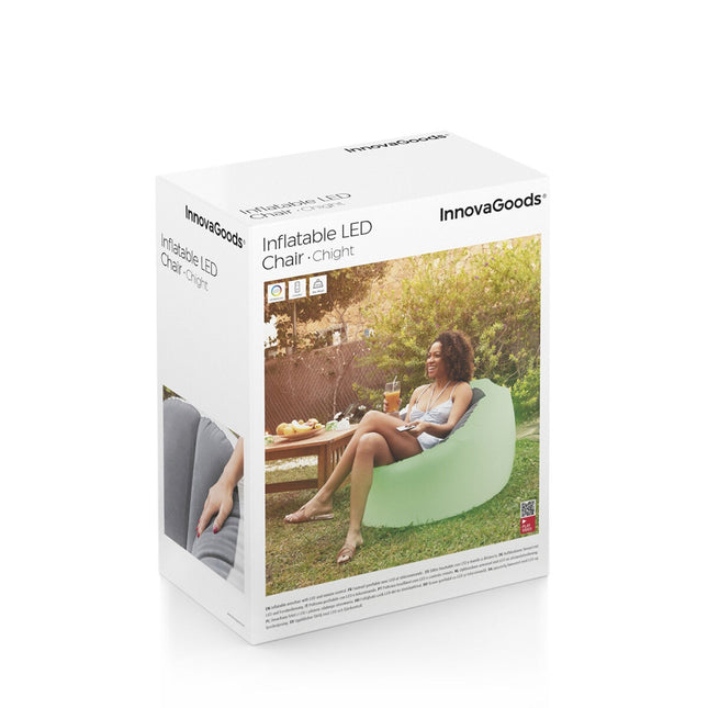 Aufblasbarer Sessel mit mehrfarbiger LED und Fernbedienung Light InnovaGoods
