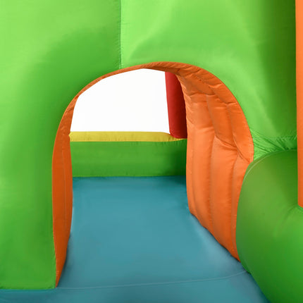 Château Gonflable Château De Jeu Avec Toboggan, Sac De Boxe, Anneau De Balle, Tunnel, Pistolet À Eau, Pour Enfants De 3 À 8 Ans, Parc Aquatique