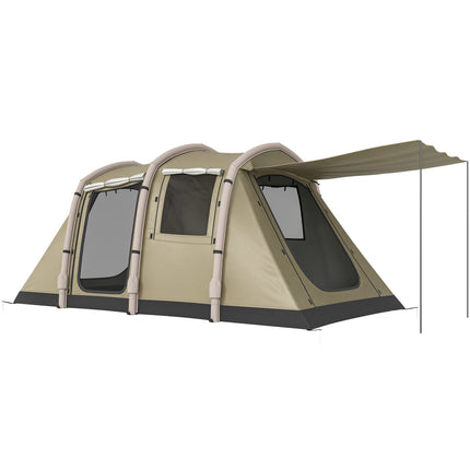 Tente de camping gonflable, 2 à 4 personnes, montage rapide