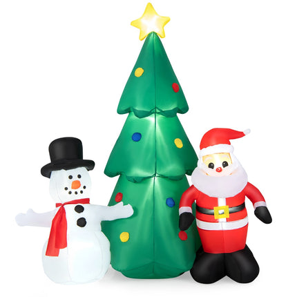 Aufblasbare Weihnachtsdekoration, 185 cm, LED-Weihnachtsmann-Set