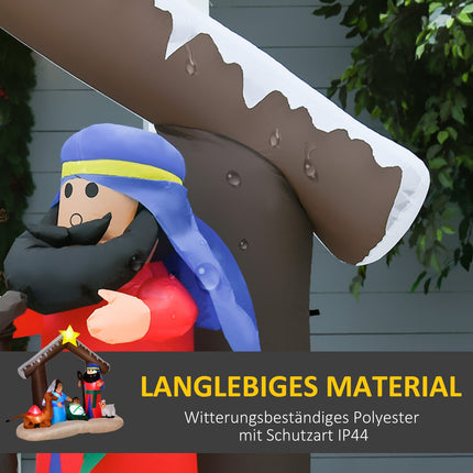 Aufblasbarer Weihnachtsbogen mit LED-Beleuchtung, 1,8m