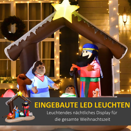 Aufblasbarer Weihnachtsbogen mit LED-Beleuchtung, 1,8m
