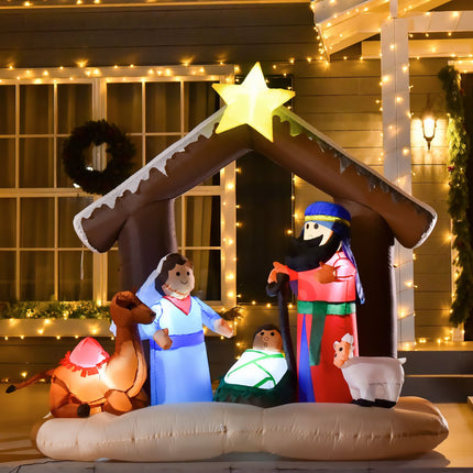Aufblasbarer Weihnachtsbogen mit LED-Beleuchtung, 1,8m
