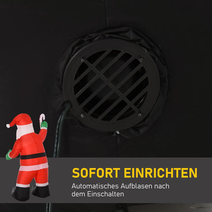 Père Noël gonflable avec lumières LED, 243 cm