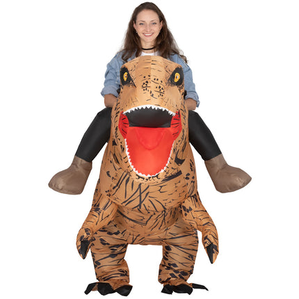 Aufblasbares Dinosaurierkostüm für Erwachsene, T-Rex Halloween