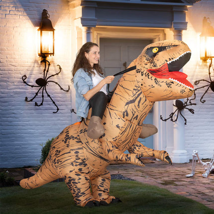 Aufblasbares Dinosaurierkostüm für Erwachsene, T-Rex Halloween