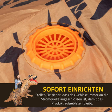 Aufblasbares Dinosaurierkostüm für Erwachsene, T-Rex Halloween