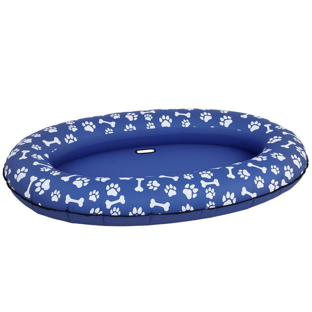 Bouée gonflable pour chien avec poignées, 155 x 104 cm, 40 kg