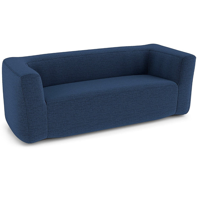 Canapé gonflable double avec housse amovible, bleu, 138 cm