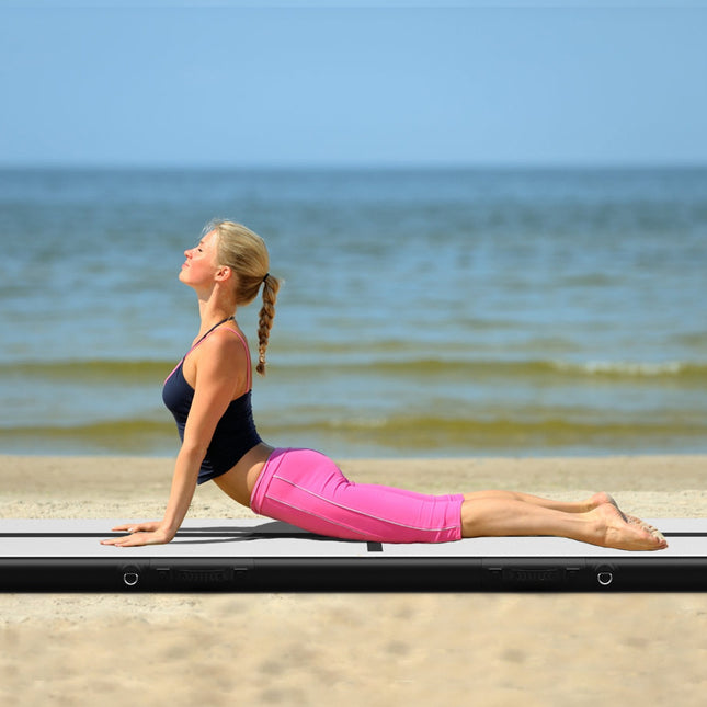 Tapis de gymnastique gonflable 300 cm avec pompe