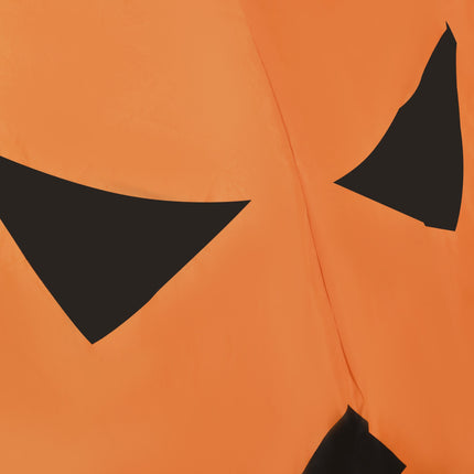 Citrouille gonflable d'Halloween avec chat et lumières LED, 76 x 64 x 115 cm