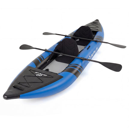 Ensemble de kayak gonflable avec pagaies en aluminium et sièges en EVA