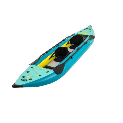 Ensemble de kayak gonflable avec pagaies en aluminium et sièges en EVA