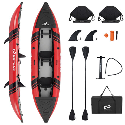 Ensemble de kayak gonflable avec pagaies en aluminium et sièges en EVA