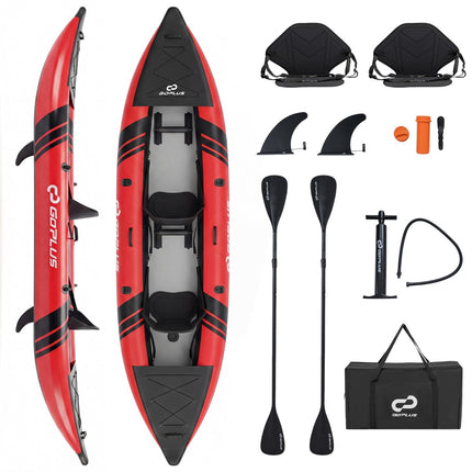 Ensemble de kayak gonflable avec pagaies en aluminium et sièges en EVA