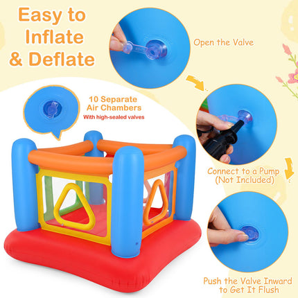 Château gonflable pour enfants avec piscine à balles et trampoline