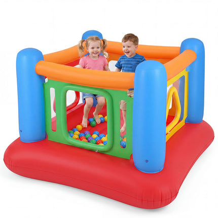 Château gonflable pour enfants avec piscine à balles et trampoline