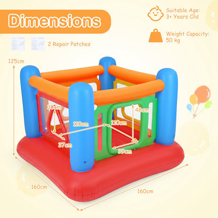 Château gonflable pour enfants avec piscine à balles et trampoline