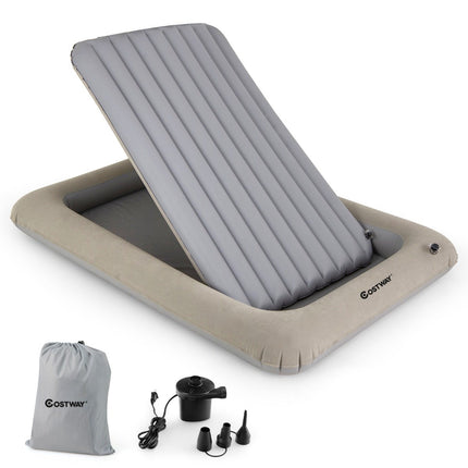 Lit de voyage gonflable pour enfants avec pompe électrique et sac