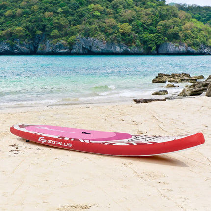 Aufblasbares Paddle Board 325x76x16cm Set, Pink
