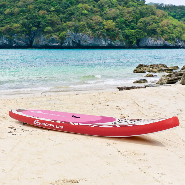 Aufblasbares Paddle Board 325x76x16cm Set, Pink