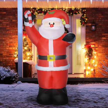 Aufblasbarer Weihnachtsmann mit LED-Beleuchtung, 240cm, Outdoor