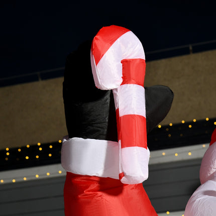 Aufblasbarer Weihnachtsmann mit LED-Beleuchtung, 240cm, Outdoor