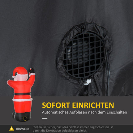 Aufblasbarer Weihnachtsmann mit LED-Beleuchtung, 240cm, Outdoor