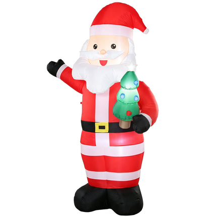Père Noël gonflable avec lumières LED, décoration extérieure de 243 cm