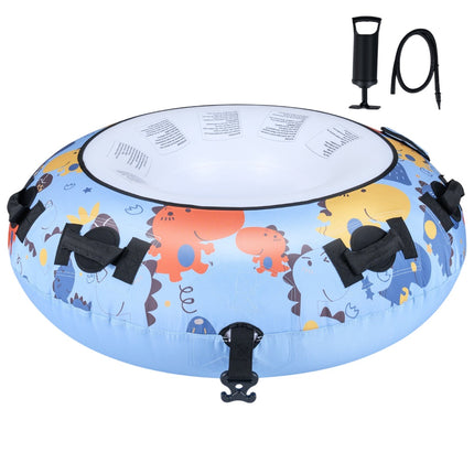 Aufblasbarer Schnee-Schlitten 132cm mit Oxford-Hülle, Handpumpe