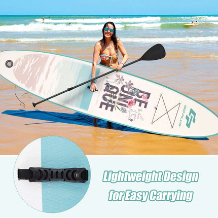 Aufblasbares Stand Up Paddle Board 10,5 Fuß mit Paddel, Pumpe